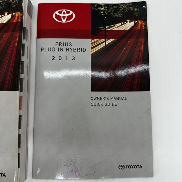 2013 Toyota Prius Plug-in Hybrid Owner’s Manual And Quick Guide - Picture 4 of 9